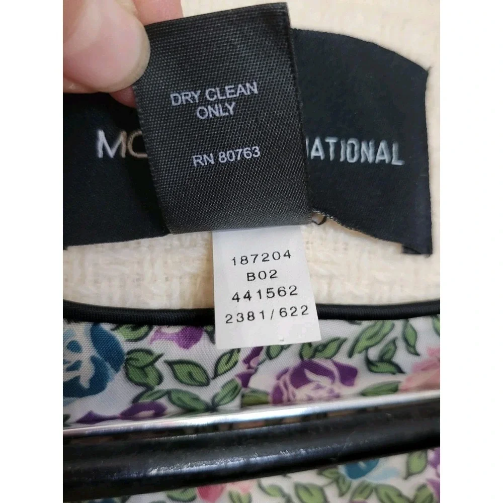 Moda‎ International Wool Bleand Pea Coat Double Breasted Classy Casual Size M
